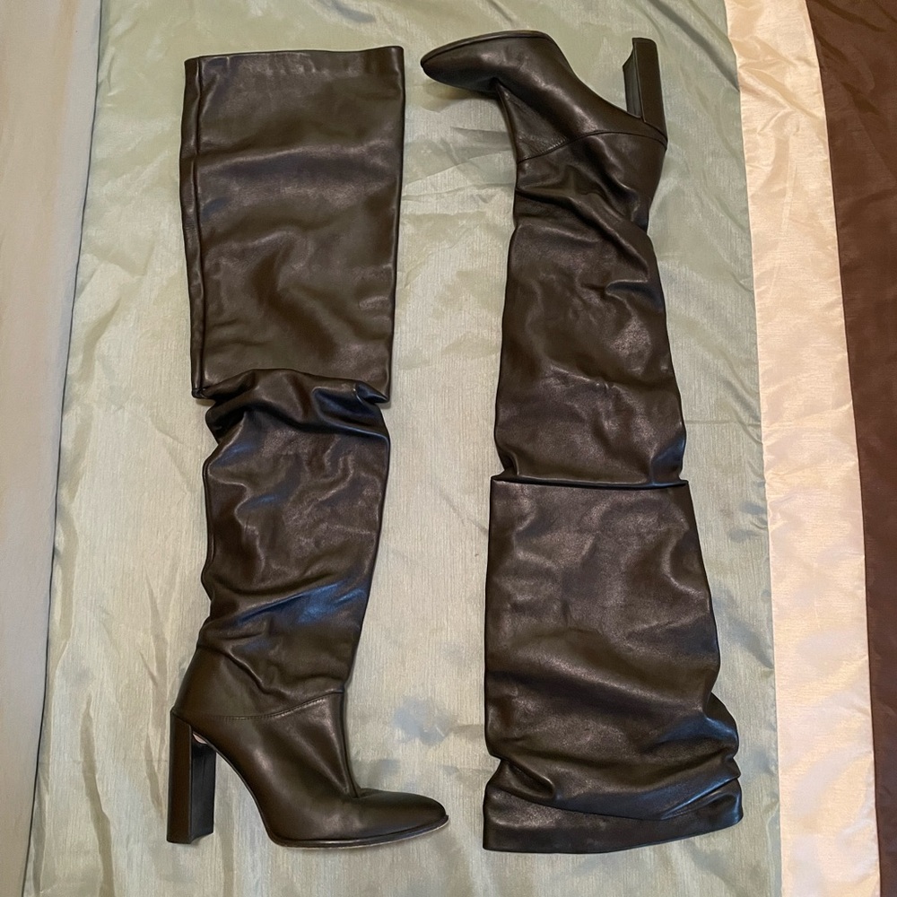 Stuart Weitzman Black Knee High - Heeled Boots